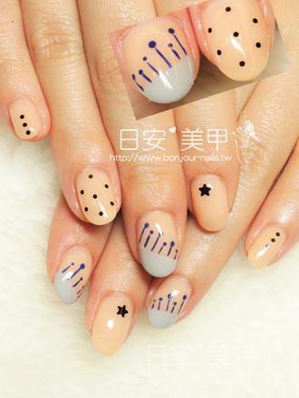 台北東區美甲 日安美甲:塗鴉的小確幸光療指甲 Bonjour Nail Salon