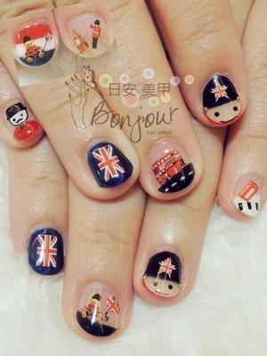 英倫風光療指甲 - 台北東區美甲指甲彩繪:日安美甲 Bonjour Nail Salon