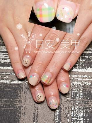 台北東區美甲:日安美甲-法式的心情好個微笑凝膠指甲 Bonjour Nail Salon