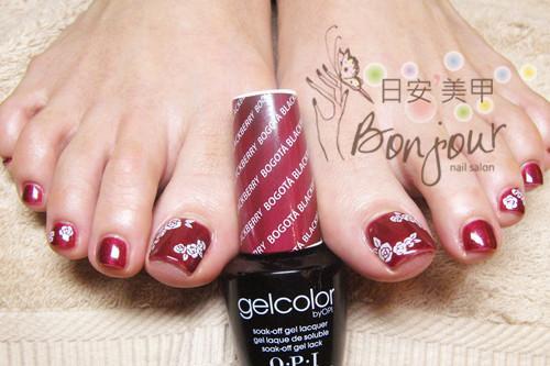 OPI-Gelcolor-膠糖可卸式光療-Bogota-Blackberry-台北市東區日安美甲