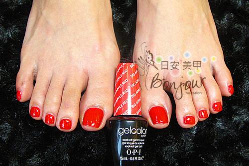 OPI-Gelcolor-膠糖可卸式光療-big-apple-red-台北市東區日安美甲