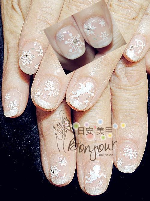 聖誕風格光療指甲10 - 台北東區美甲:日安美甲 Bonjour Nail Salon