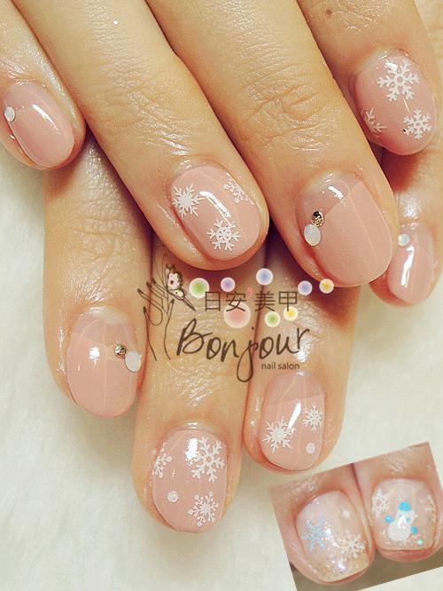 聖誕風格光療指甲14 - 台北東區美甲:日安美甲 Bonjour Nail Salon