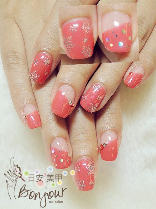 聖誕風格光療指甲16 - 台北東區美甲:日安美甲 Bonjour Nail Salon